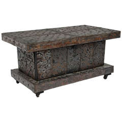 Amazing Arenson Studios Hammered & Welded Table