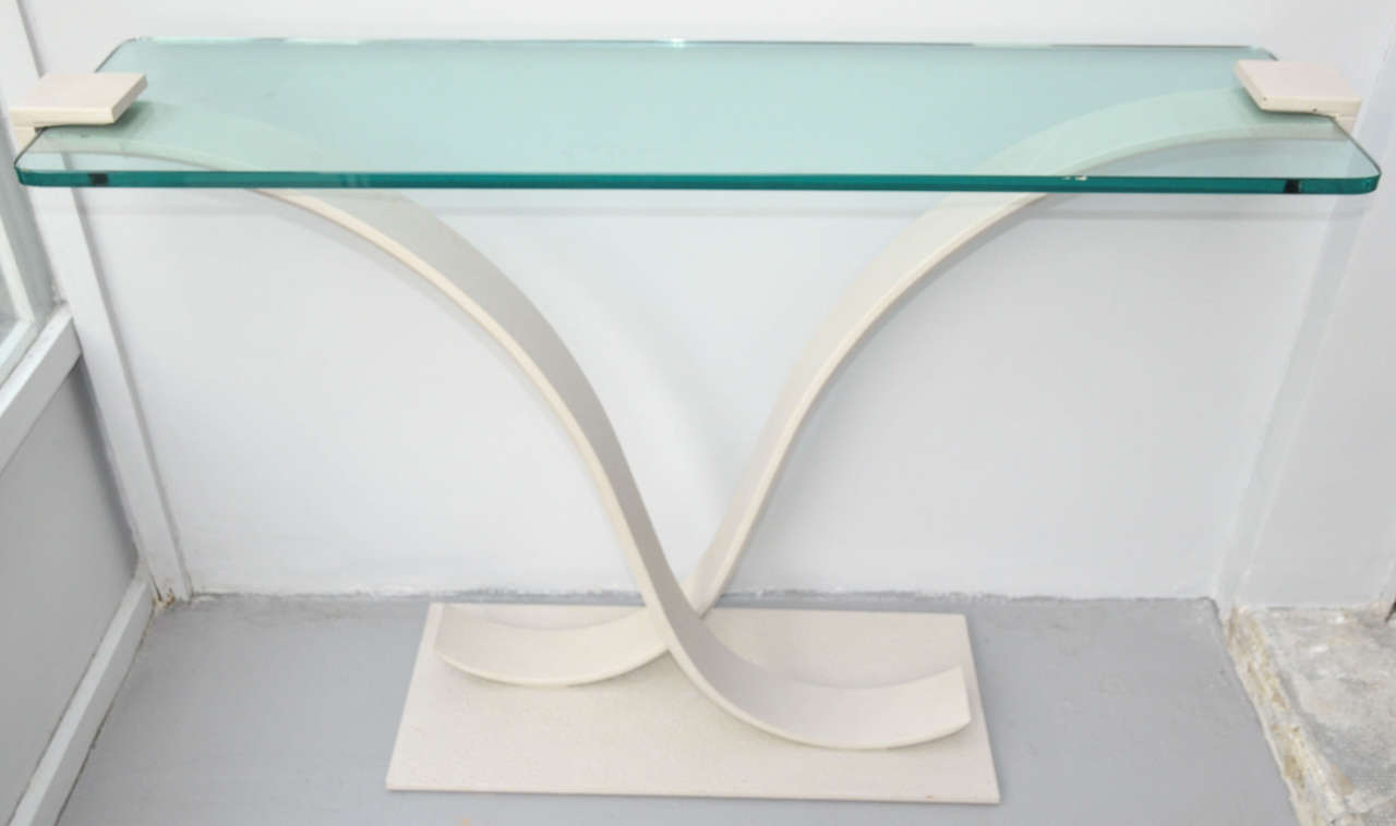 French 1980s Console Table For Sale