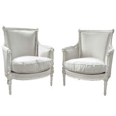 A Pair of Antique Bergere Chairs