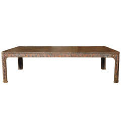 A Large Industrial Conference Table / Desk / Dining Table