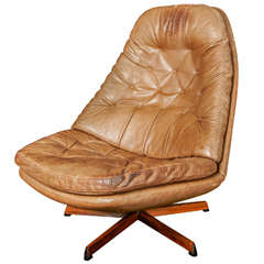 Lounge Swivel Armchair by Berg Furniture ca.1970