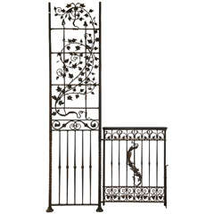 Antique Wrought iron Gates and Panels-Acorn Pattern 9