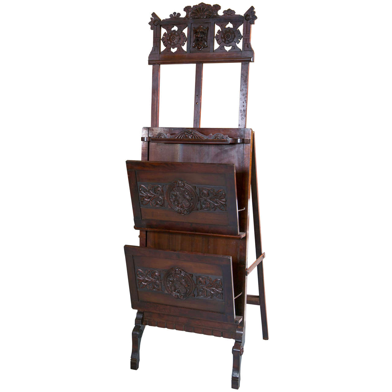 Antique Victorian Easel and Music Stand For Sale at 1stdibs