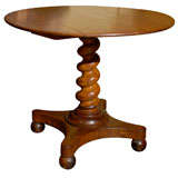 Round English Pedestal Table