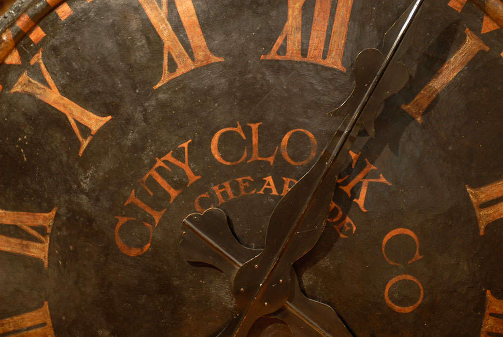 19th Century English Tower Clock Face