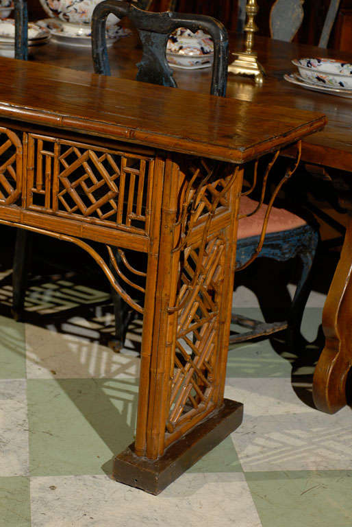 Long Narrow Chinese Console Table, Ca. 1880