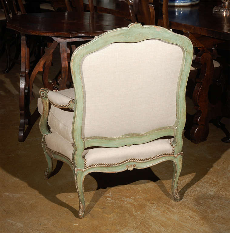 Hand-Painted, French Armchair 2