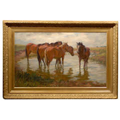 Very Large Painting of Horses