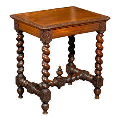 French Barley Twist Table