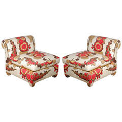 Pair of Slipper Chairs in the Style of Vladimir Kagan