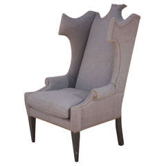 Large Sculptural Wingback Chair