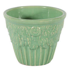 Vintage McCoy Pottery Green Jar