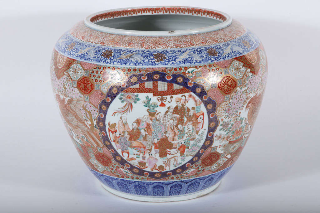 19th Century Imari Fish Jar For Sale