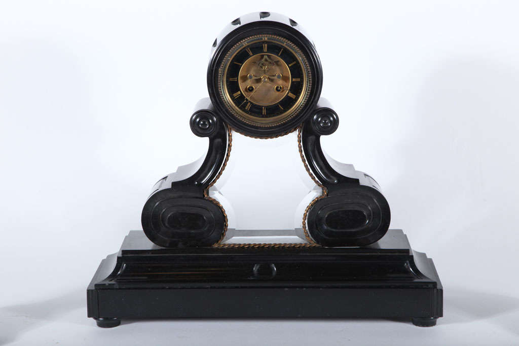 Three Piece Mantle Clock Set In Fair Condition In New York, NY