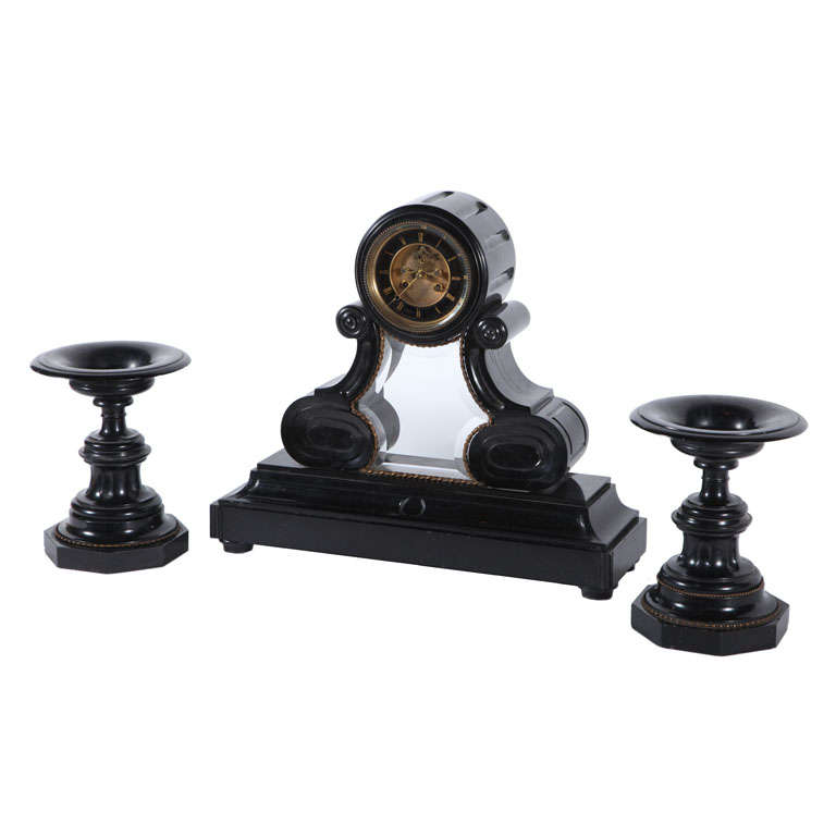 Three Piece Mantle Clock Set
