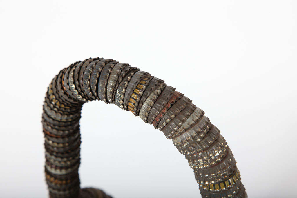 Bottle Cap Folk Art Basket 4