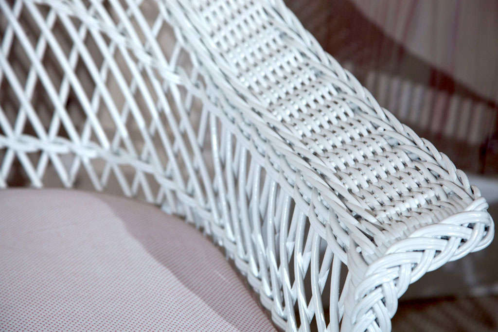 Bar Harbor Wicker Porch Set In Good Condition In Old Saybrook, CT