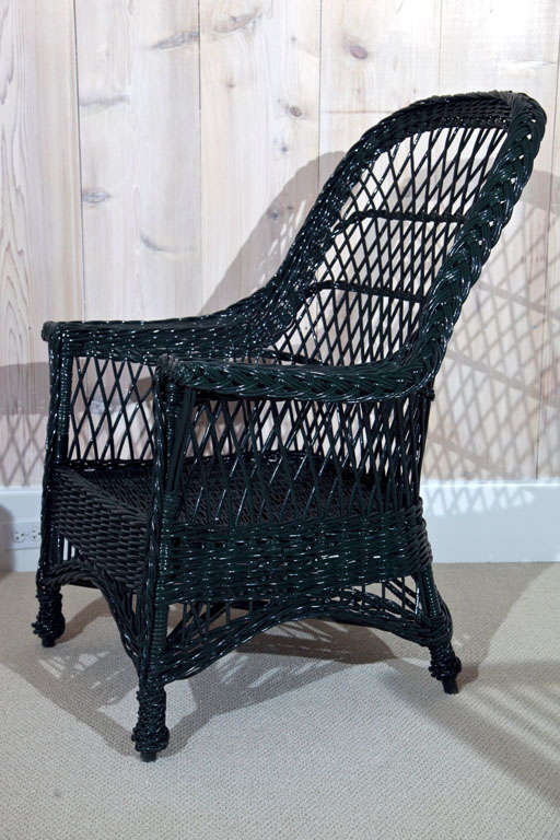 Willow Craft Wicker Chairs In Excellent Condition In Old Saybrook, CT