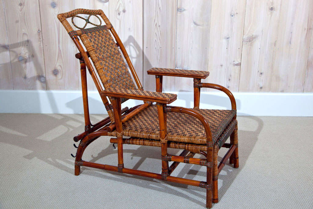 old rattan chair