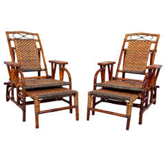 Used Rattan Morris Chairs