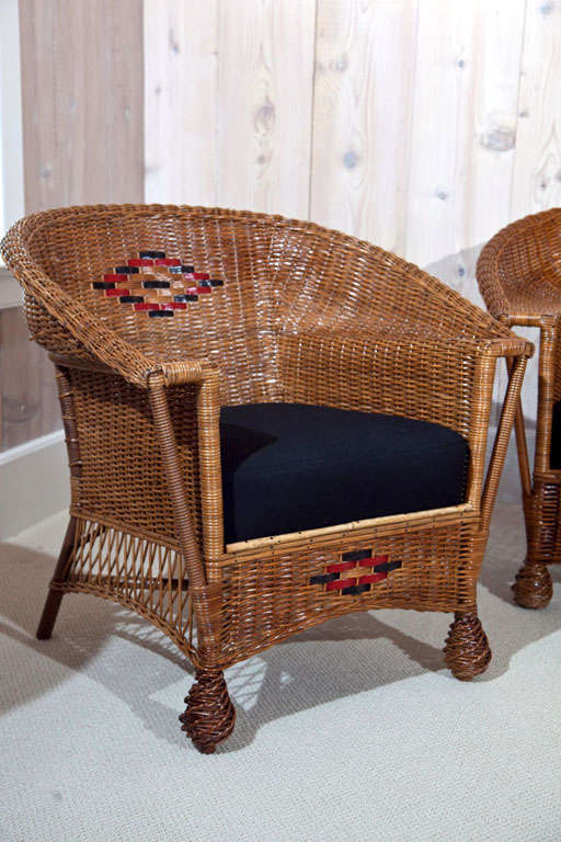 American Deco Wicker Set