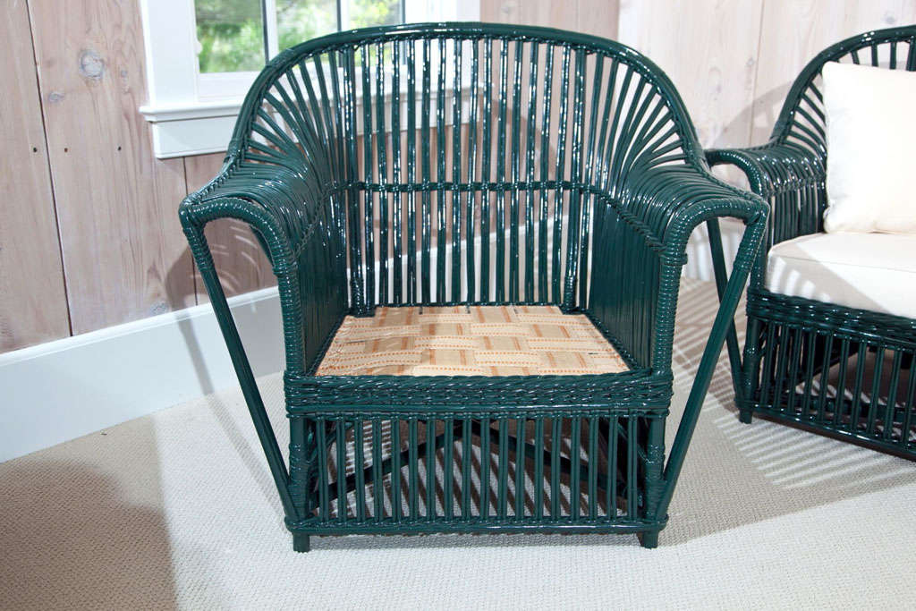 Stick Wicker Set For Sale at 1stdibs