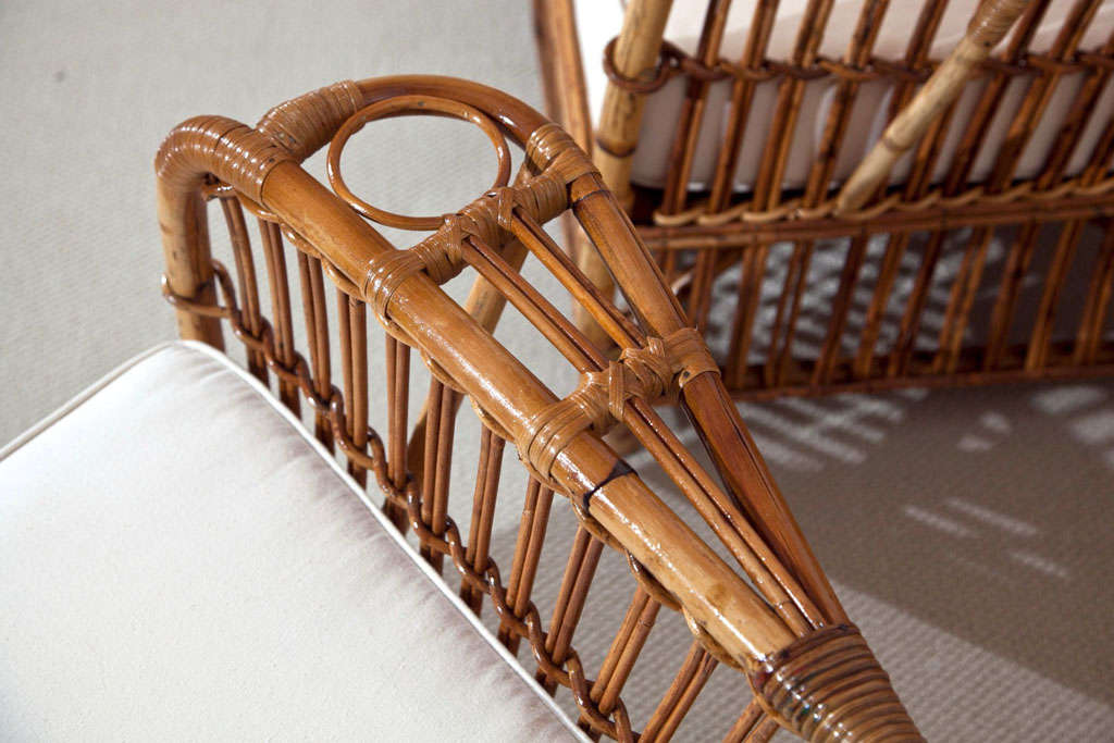 Stick Wicker/Rattan Set at 1stdibs