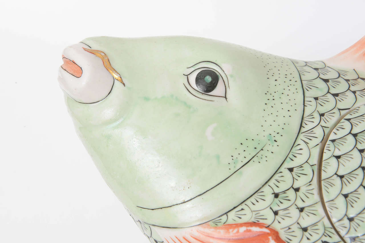 Hong Kong Whimsical Vintage Maitland-Smith Fish Form Tureen