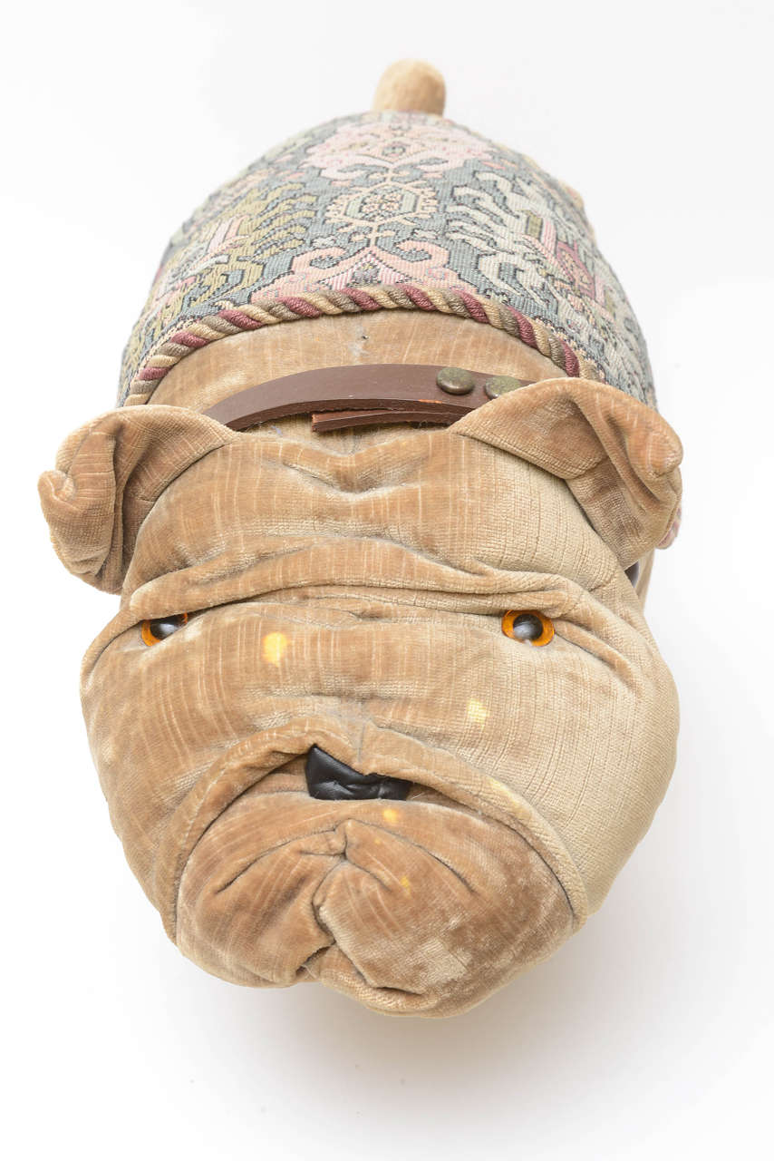 Fabric Whimsical Bulldog Doorstop