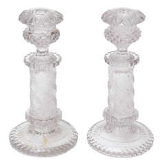 Antique Pair of William IV Heavy Leaded Candlesticks