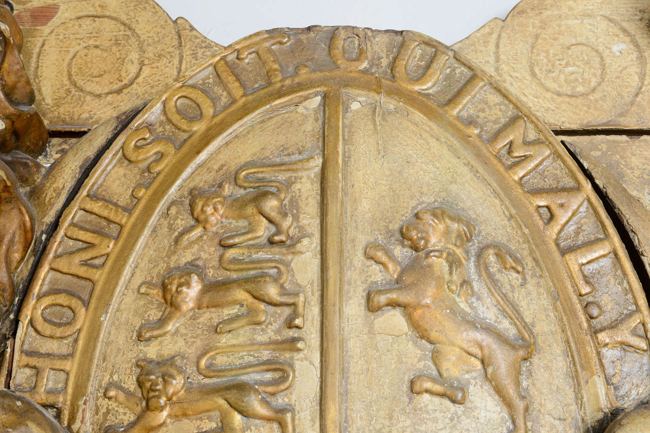 Grand ensemble d'armoiries anglaises du 19ème siècle en vente 4