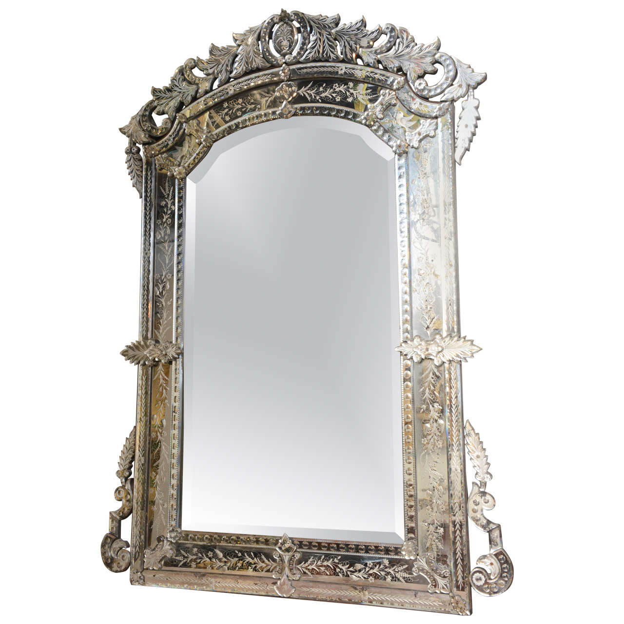 Exceptional Grand 19th Century Venetian Mirror