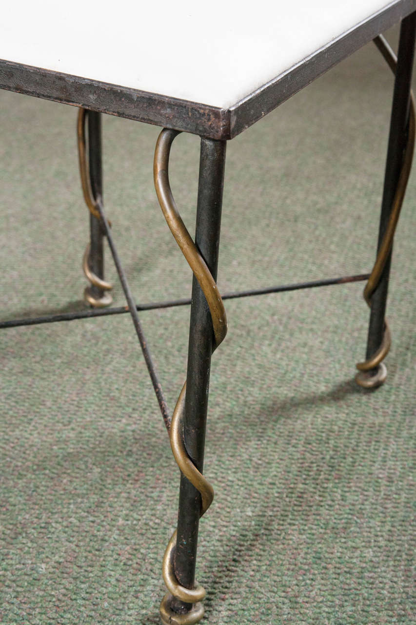 20th Century Set of Four French Bronze Chairs