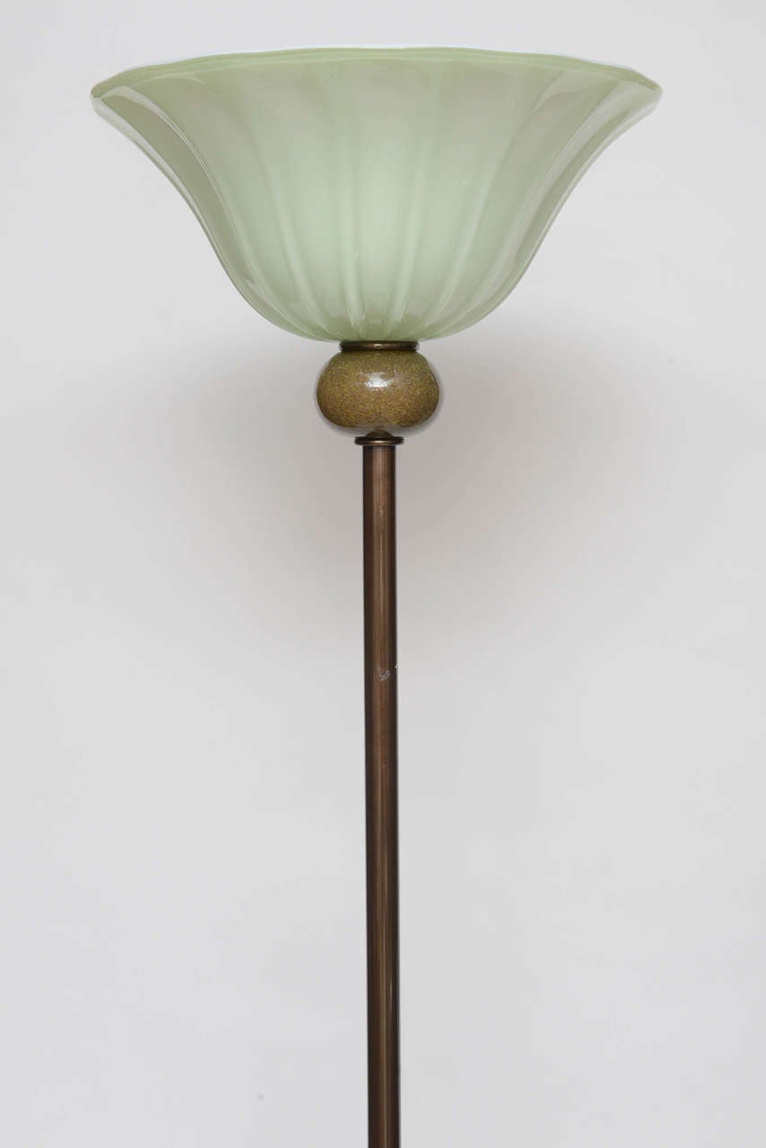Mid-Century Modern Murano Floor Lamp designed by Barovier & Toso, Mid Century For Sale