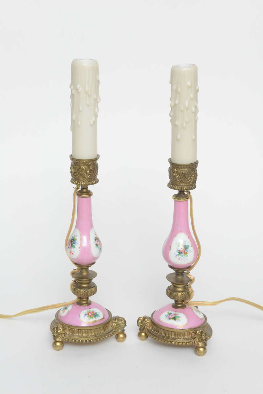 Wonderful pair of miniature candle stick lamps, newly wired, ideal with small shades on a vanity or bookshelf. Original restored finish

Originally $ 1,100.00

PLEASE VISIT OUR SITE FOR ADDITIONAL SALE TIMES