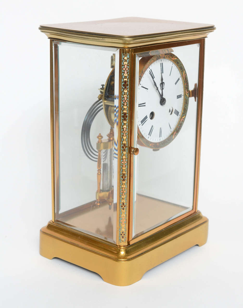 Bronze French Regulator Mantel Clock, Circa 1800 For Sale