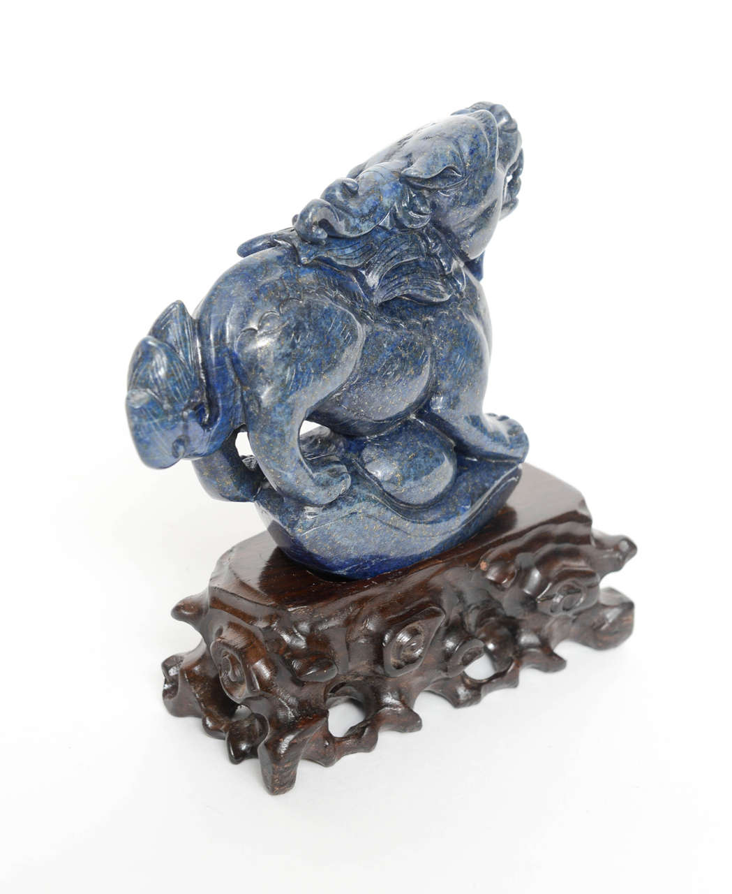 Chinese Lapis Lazuli Mythical Figure, 20th Century 1