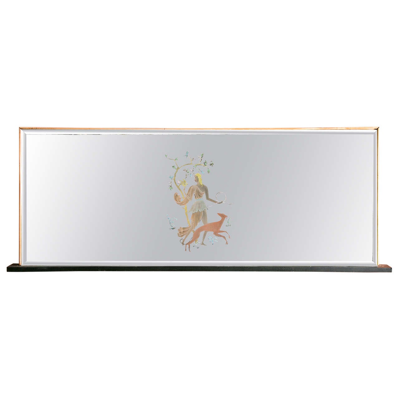1950 Italian Mirror in the style of Gio Ponti For Sale