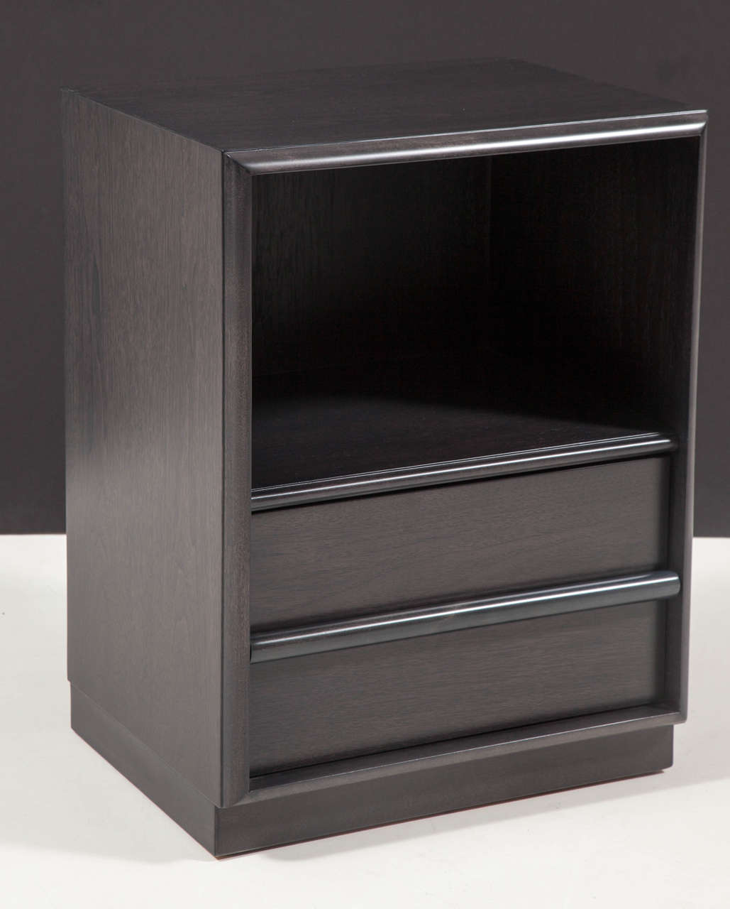 Pair of Robsjohn-Gibbings Nightstands in Driftwood Grey In Excellent Condition In New York, NY