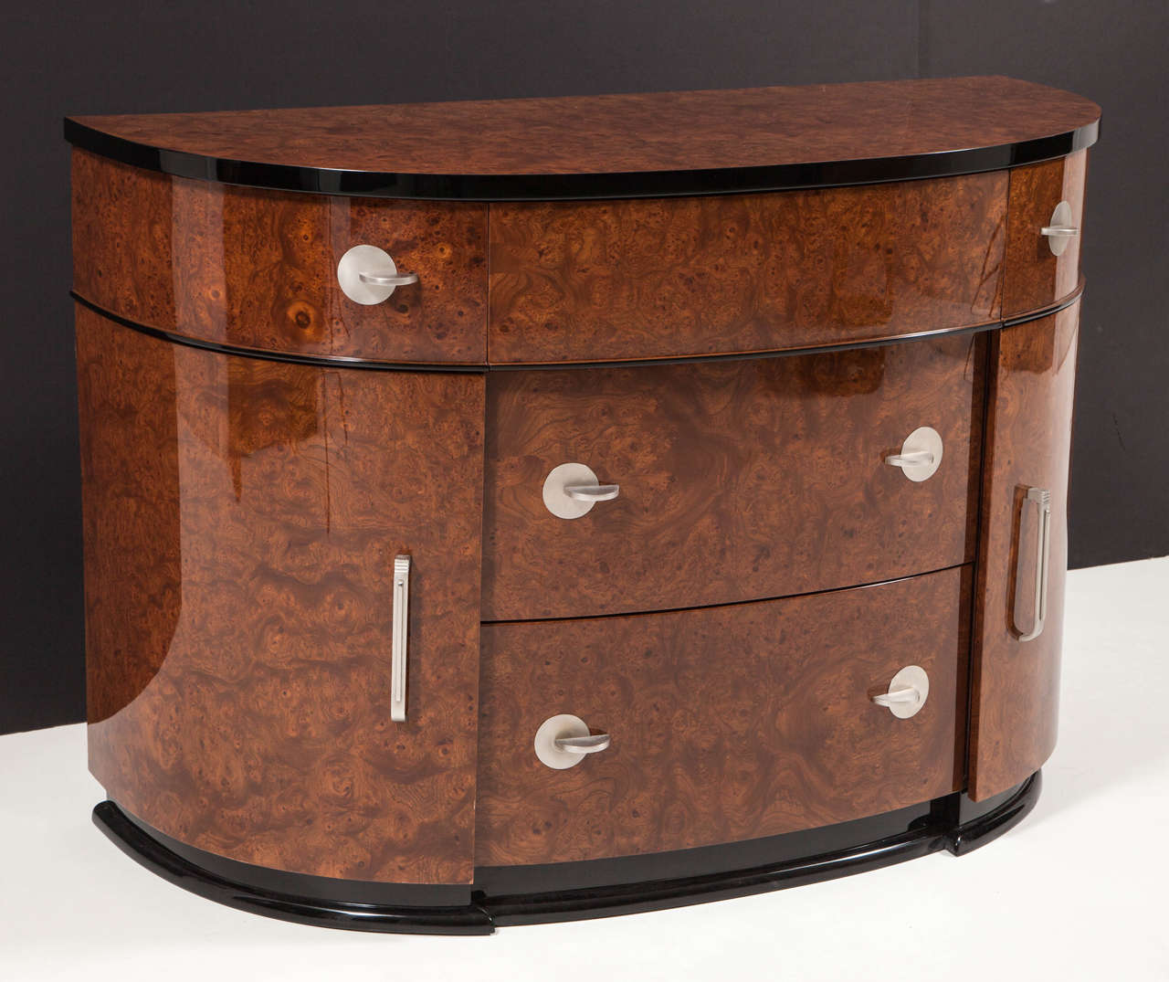 Brushed Art Deco Commode by Donald Deskey