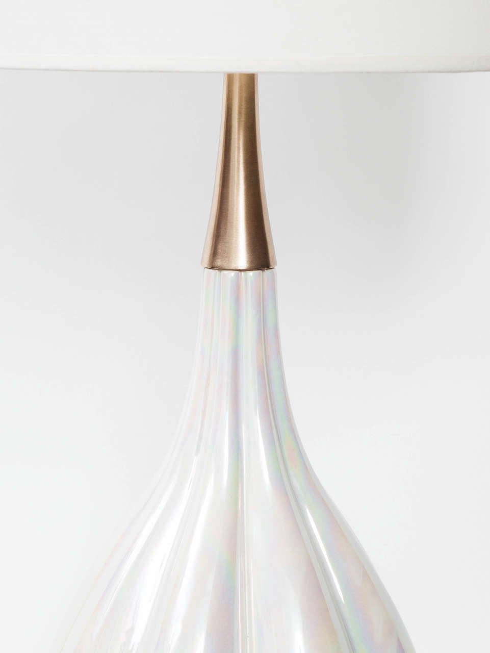 Mid-Century Modern Mid Century Opalescent Glazed Ceramic Lamps