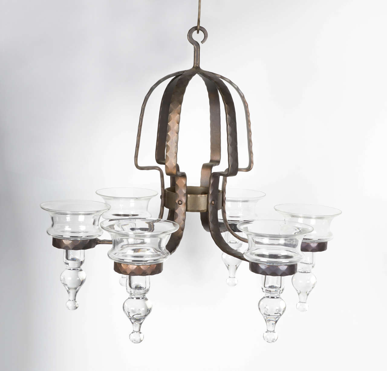 Hanging candelabra by Erik Hoglund for Boda Nova Glassworks.