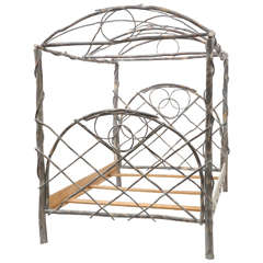 Whimsical Canopy Cottage Twig Bedframe