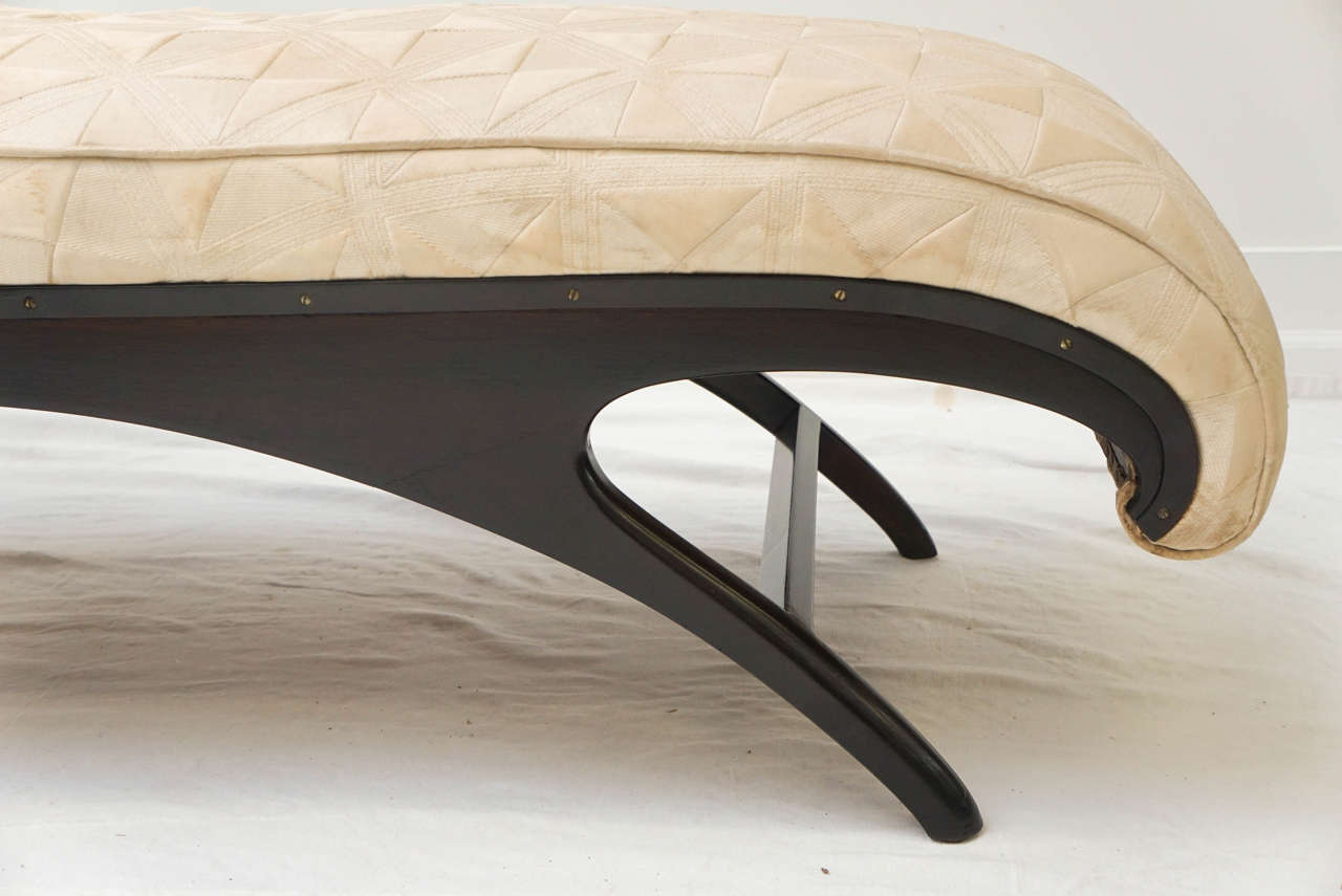 American Fluid and Organic Midcentury Chaise For Sale