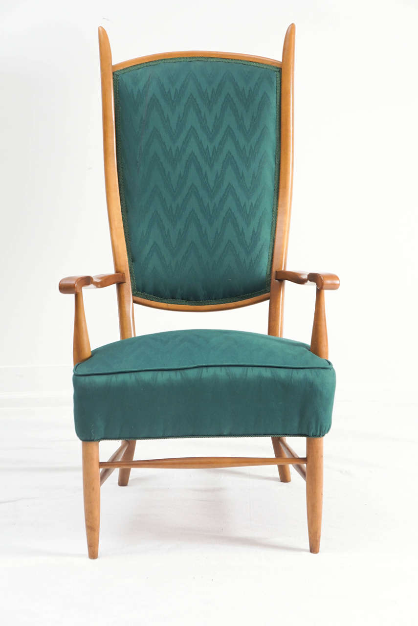 High Back Armchair by Edward Wormely For Sale at 1stDibs