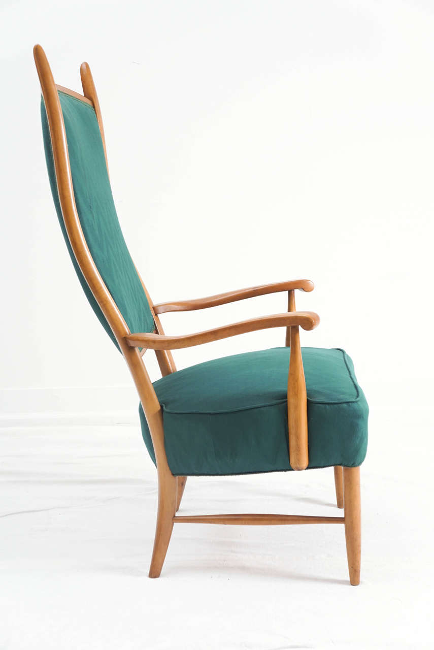 High Back Armchair by Edward Wormely For Sale at 1stDibs