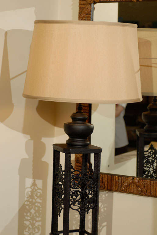 French Antique Gate Post Floor Lamp