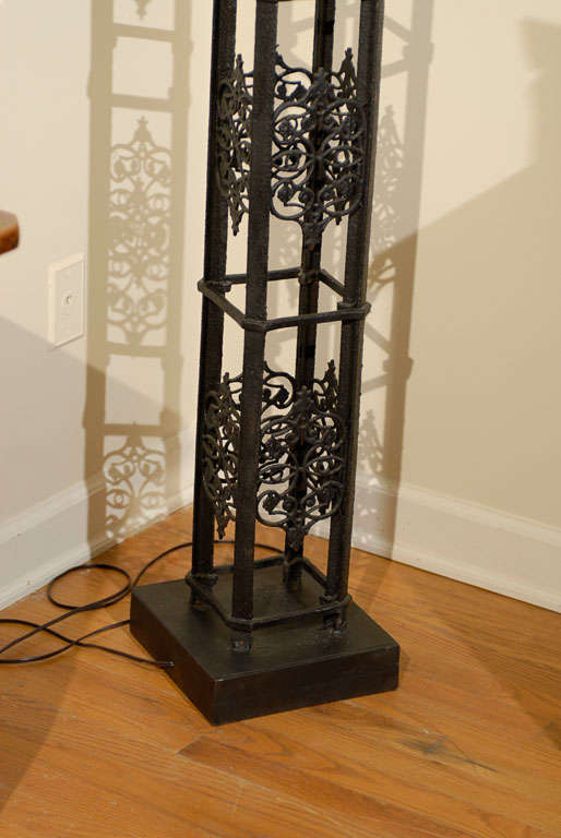 Iron Antique Gate Post Floor Lamp