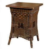 Early 20th CenturyNatural  Wicker Taboret Table