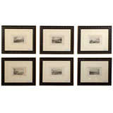 Set of 6 Antique Tombleson Landscape Prints c1833-35